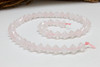 Rose Quartz Polished 8mm Faceted Bicone