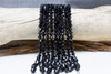 Black Onyx Polished 8mm Faceted Bicone