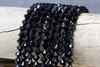 Black Onyx Polished 8mm Faceted Bicone