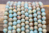 Blue Imperial Jasper Manmade Polished 10mm Round