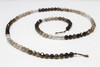 Smoky Quartz Banded Polished 4mm Faceted Round