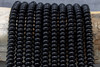 Black Onyx Polished 5x10mm Rondelle