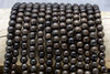 Ebony Wood 8mm Round - Dark