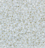 Size 11 Miyuki Seed Beads -- 551 White Opal / Gilt Lined