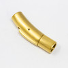 Gold Plated Stainless Steel Matte 5mm Cord Bayonet Clasp