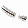 Stainless Steel Polished 5mm Cord Bayonet Clasp