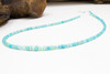 Ethiopian Opal Aqua Polished 3-6mm Faceted Rondel - Graduated