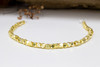 Brushed Gold 3.5-4mm Faceted Cube