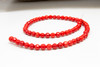 Dyed Red Howlite Polished 6mm Faceted Round