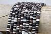 Polymer Clay 6mm Black, White, Grey, Brown Disc