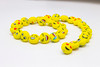 Polymer Clay Yellow Faces 12mm Round Coin