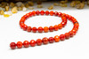 Howlite Dyed Red Polished 8mm Faceted Round