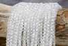 Glass Crystal Polished 6mm Faceted Round - Crystal AB