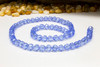 Glass Crystal Polished 7mm Faceted Round - Sapphire AB