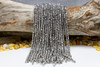 Glass Crystal Polished 4mm Faceted Round - Full Plated Platinum