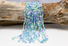 Glass Crystal Polished 3x4mm Faceted Rondelle - Blue Mix