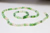 Glass Crystal Polished 3x4mm Faceted Rondel - Green Mix