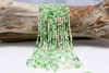 Glass Crystal Polished 3x4mm Faceted Rondelle - Green Mix