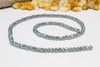 Glass Crystal Polished 3x4mm Faceted Rondelle - Green Iris