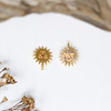 18K Gold Plated 9mm Sun Charm