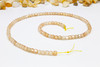 Zircon CZ AA Grade Polished Light Peach 3x4mm Faceted Rondelle