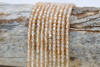 Zircon CZ AA Grade Polished Light Peach 3x4mm Faceted Rondelle