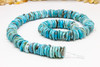 Natural Turquoise Polished 11mm Heishi