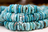 Natural Turquoise Polished 11mm Heishi