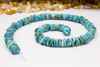 Natural Turquoise Polished 10mm Heishi - Light