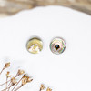Abalone Polished 8mm Double Sided Faceted Puff Coin Bead