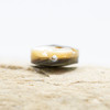 Abalone Polished 8mm Double Sided Faceted Puff Coin Bead