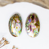 Abalone Polished 14x24mm Double Sided Natural Puff Bead