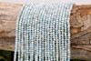 Larimar Polished 3.5x3mm Faceted Rondelle