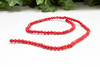 Howlite Dyed Red 4mm Faceted Round
