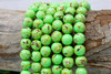 Reconstructed Manmade Turquoise & Shell 10mm Round - Green