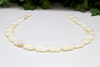 White Shell Polished 18x13mm Faceted Hexagonal Rectangle