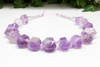 Amethyst Polished 16-22mm Graduated Faceted Double Prism Points