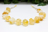 Citrine Polished 12-25mm Graduated Faceted Double Prism Points