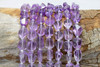 Amethyst Ombre Polished 8-12mm Faceted Nugget