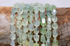 Prehnite Polished 6-9mm Faceted Nugget