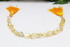 Citrine Polished 6-11mm Faceted Nugget - Center Drilled (Long)