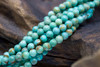 Kingman Turquoise Stabilized Polished 4mm Round - Arizona