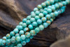 Kingman Turquoise Stabilized Polished 4mm Round - Arizona