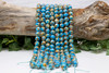 Turquoise, Spiny Oyster, Pyrite Reconstructed Polished 10mm Round - Enhanced