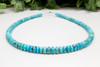 Kingman Turquoise Polished Graduated 6-8mm Rondelle