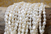 Freshwater Pearls Polished White 9x6mm Rice Nugget