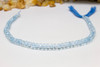 Blue Topaz Polished 6mm Faceted Rondelle