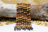 Mixed Wood Polished 8x5mm Rondelle