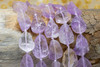 Amethyst 15x18mm Rough Cut Drop