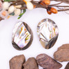 Abalone Polished 18x25mm Double Sided Faceted Freeform Drop